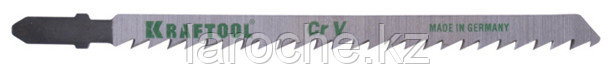 Полотна KRAFTOOL для эл/лобзика, Cr-V, по дереву, ДВП, ДСП, быстрый рез, EU-хвост., шаг 4мм, 75мм, 2шт, фото 2