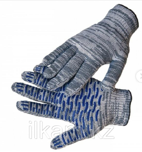 Перчатки х/б с покрытием ПВХ («Волна») 5 нитей
