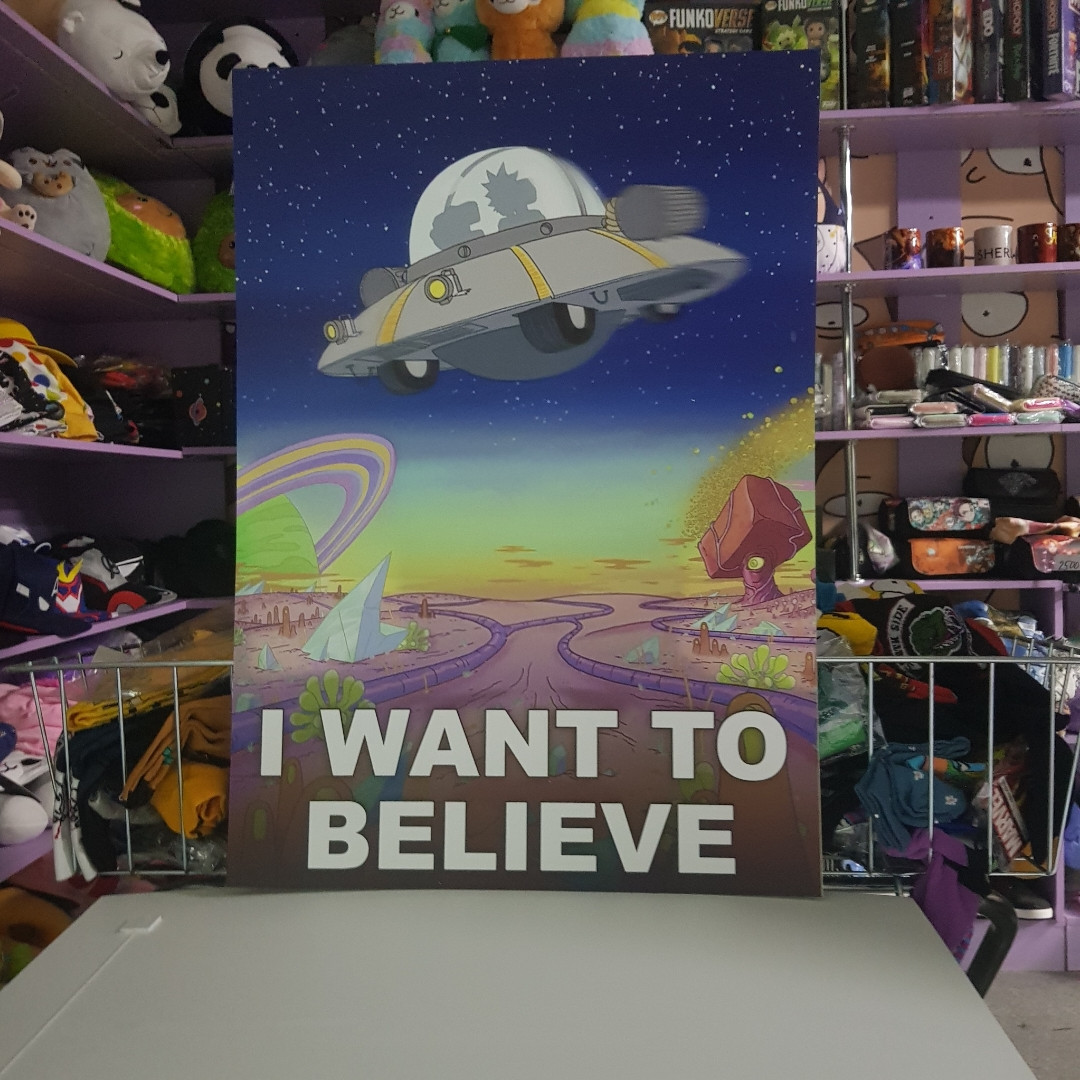 Постер I want to Believe - Рик и Морти (третий вид)