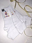Носки детские белые для девочек LIMAX 28-34 (в упаковке 12 шт)