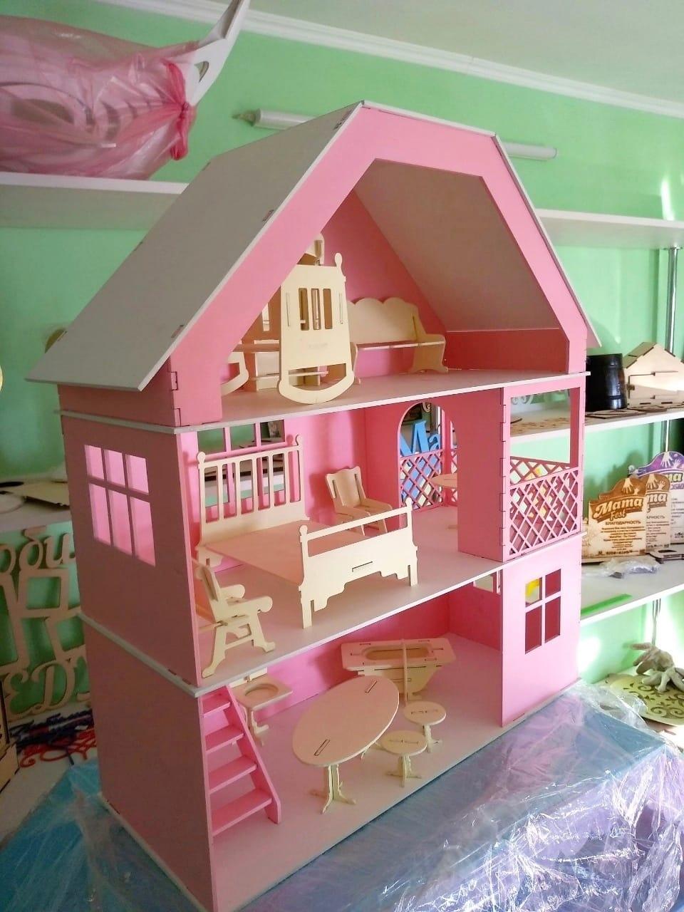 Кукольный домик для маленьких кукол (без мебели) - фото 4 - id-p74346304