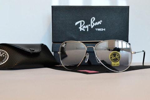 Очки солнцезащитные Aviator Ray-Ban (Золотистая оправа / линзы хамелеон) - фото 8 - id-p79474839