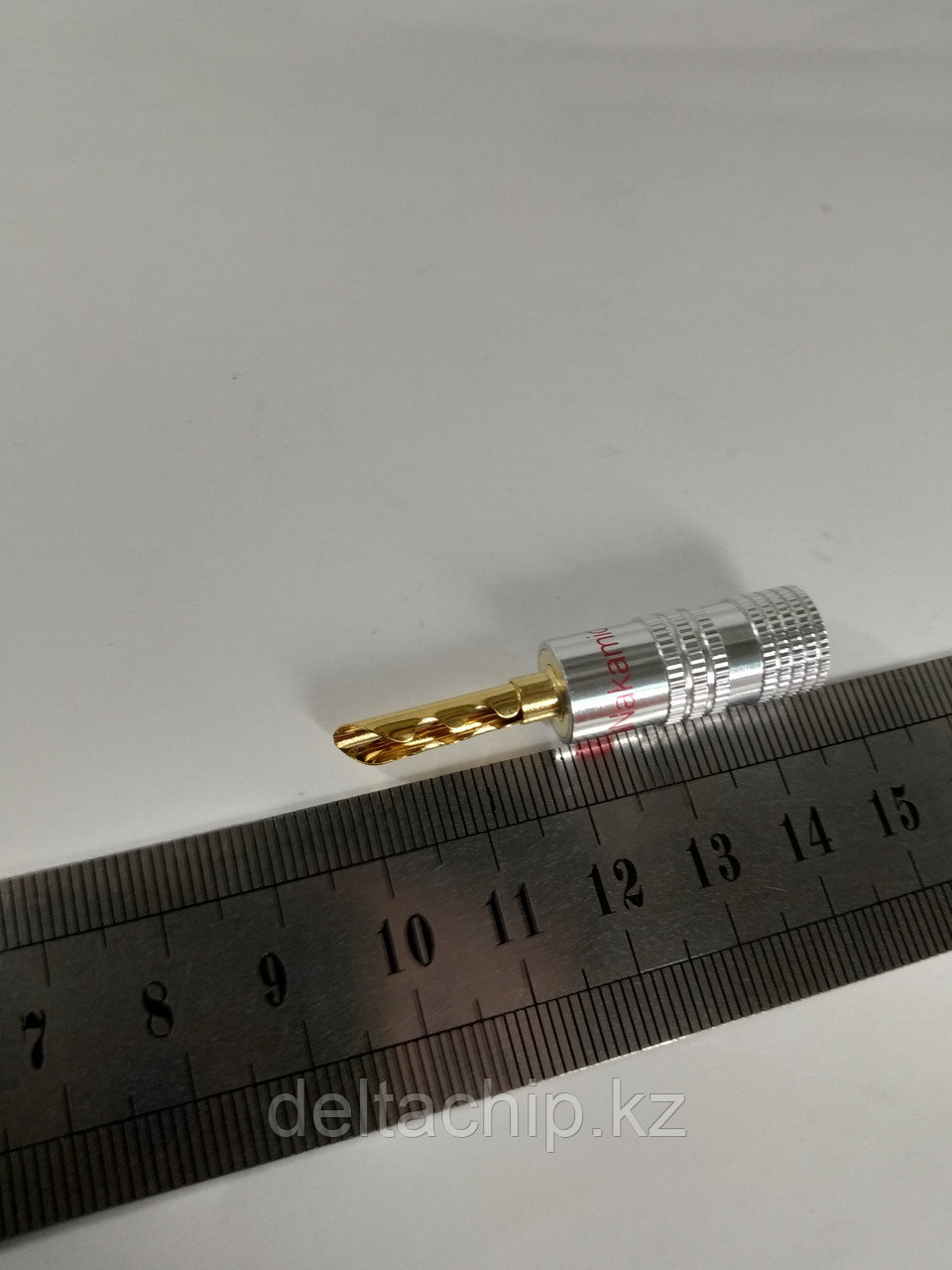 Banana plug металический разъем банан папа пара красный черный