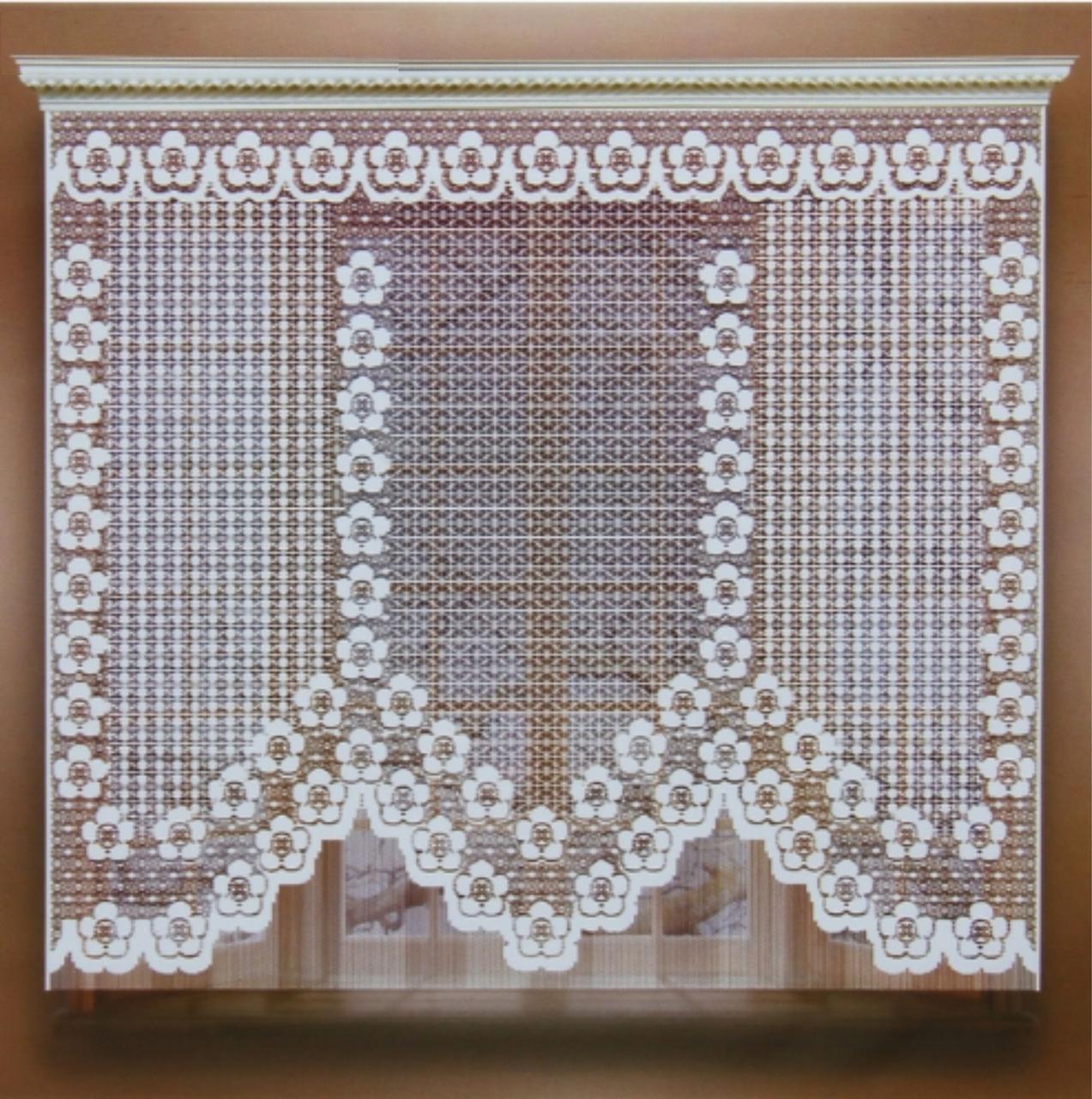 Штора 155х170 см, белый, 100% п/э, без шторной ленты
