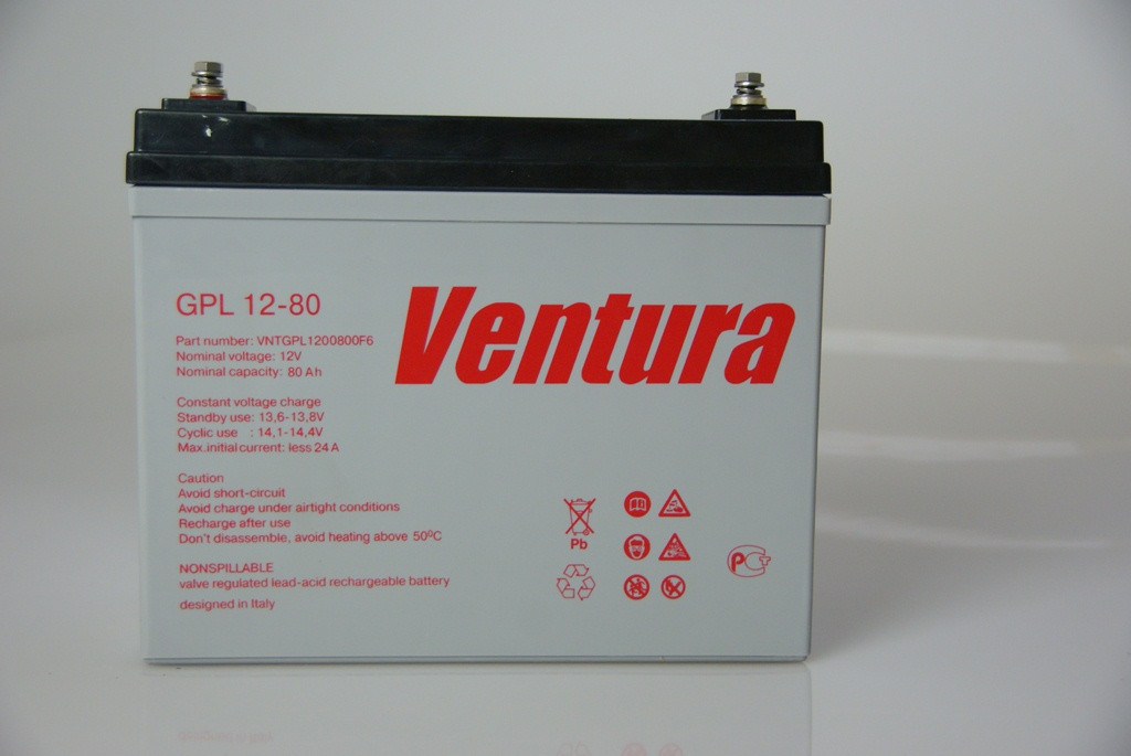 Аккумулятор Ventura GPL 12-80 ( AGM ) - фото 2 - id-p79487231