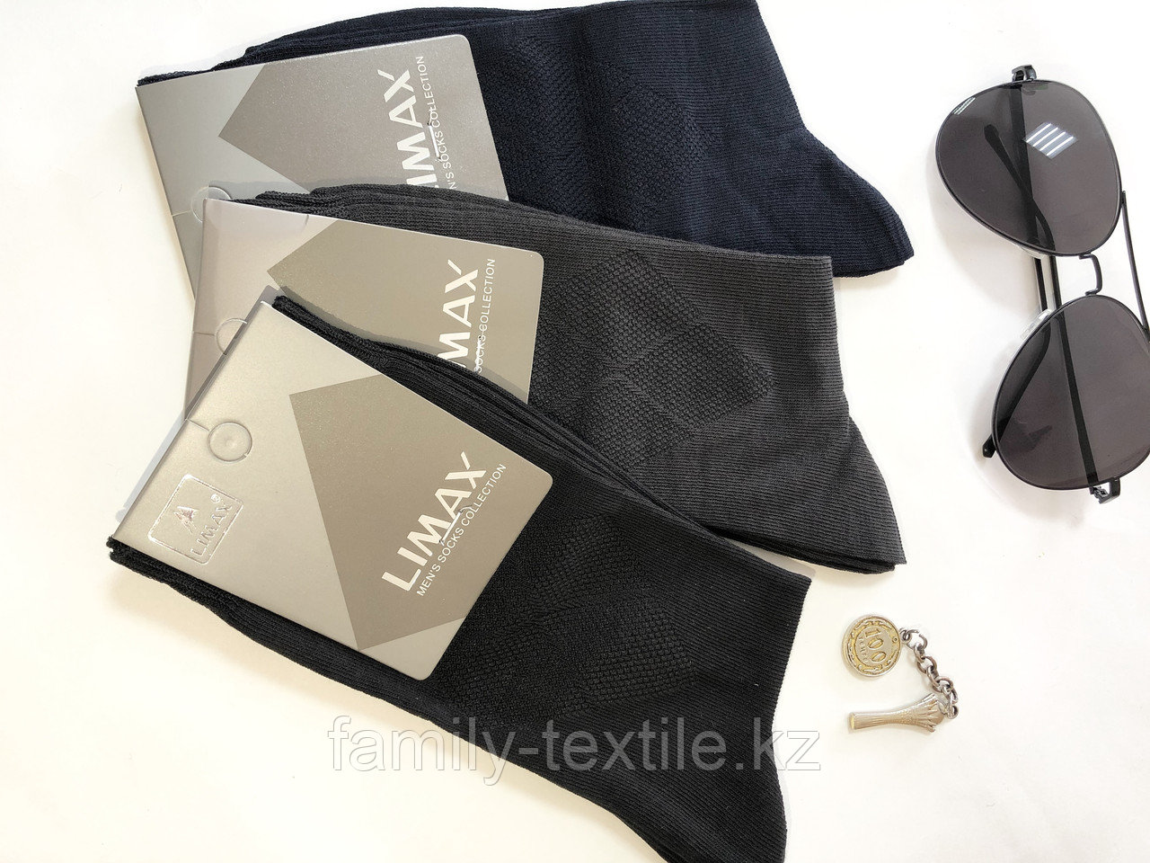 Носки мужские хлопок черные LIMAX 39-41 (в упаковке 12 шт)