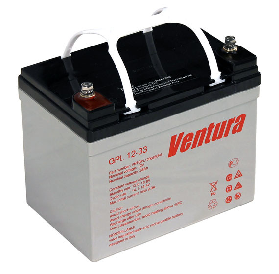 Аккумулятор Ventura GPL 12-33 ( AGM ) - фото 2 - id-p79487455