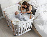 Кроватка-трансформер Mommy Lux, белая, фото 3