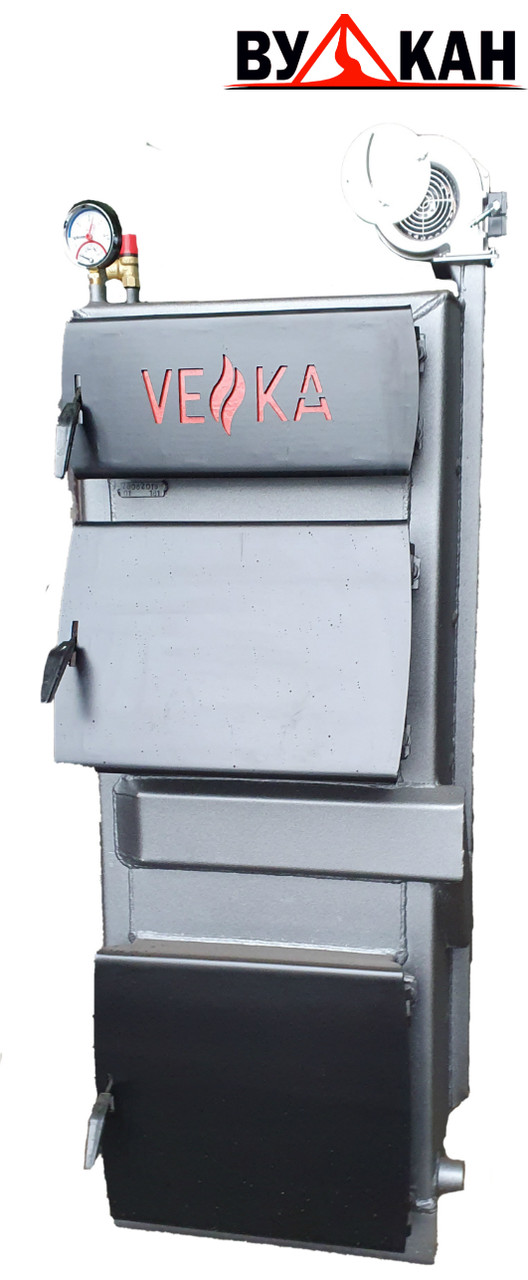 Котел отопления твердотопливный "VEKA" (ВЕКА) -20 кВт от 50 до 200 кв.м.