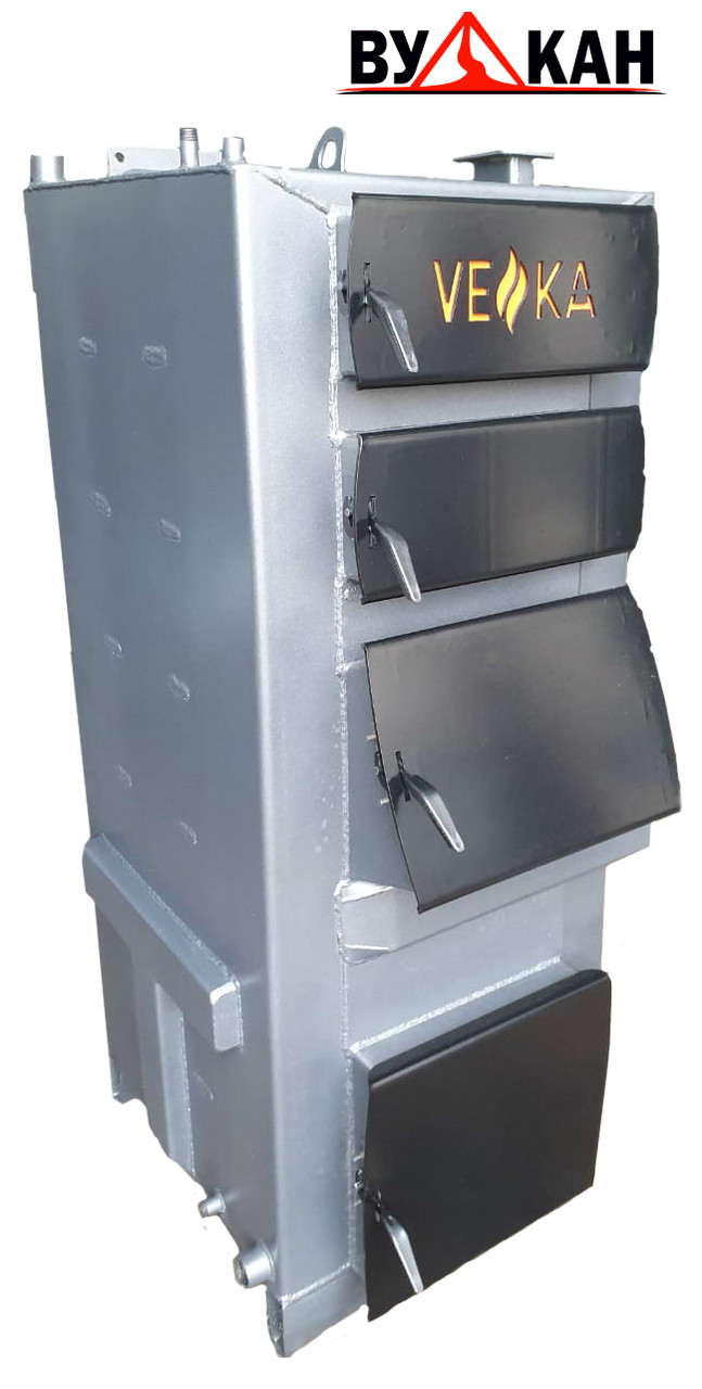 Котел отопления твердотопливный "VEKA" (ВЕКА) - 40 кВт от 200 до 400 кв.м.