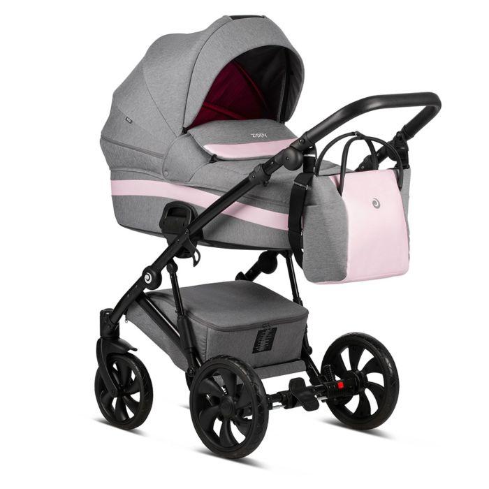 Коляска 2 в 1 TUTIS ZIPPY NEW короб+прогулка RASPBERRY