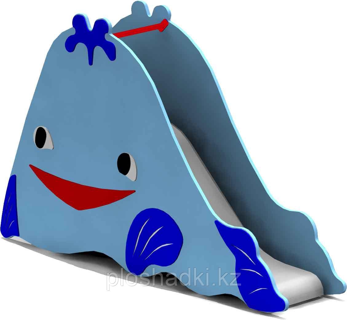 Горка детская, синяя, кит. Влагостойкая
