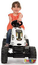 Детский педальный трактор Smoby XL с прицепом 710113 Коровка