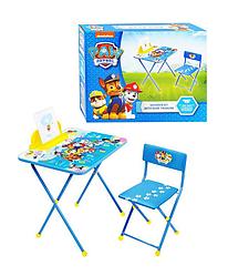 Комплект "Ники" Щ1 Щенячий патруль (стол с пеналом+стул мягкий)