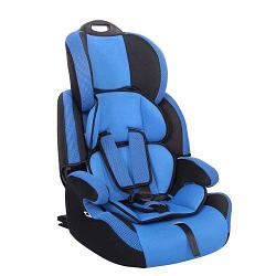 Детское автомобильное кресло SIGER "Стар ISOFIX" синий, 1-12 лет, 9-36 кг, группа 1/2/3