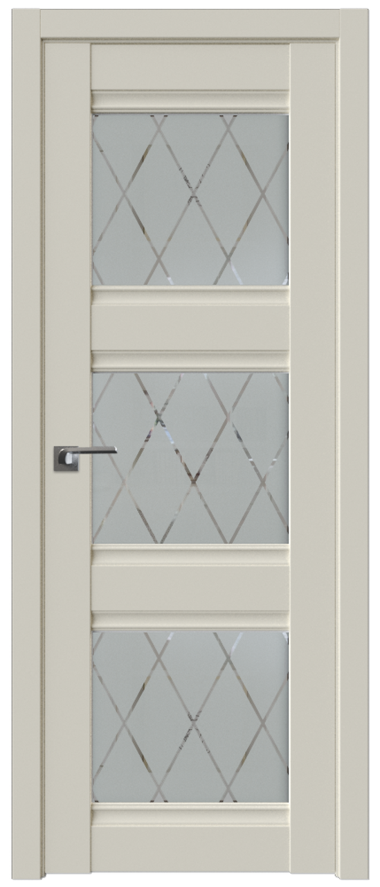 Дверь межкомнатная 4U Магнолия Сатинат, Ромб, 600 - фото 1 - id-p79504608