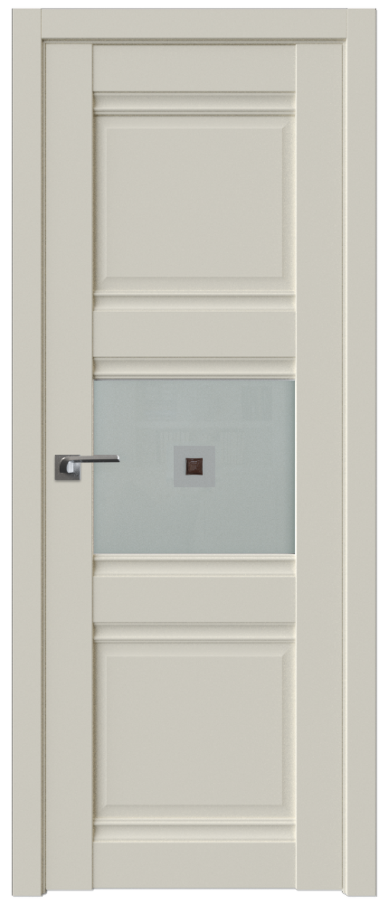 Дверь Экошпон 5U Магнолия Сатинат, Узор матовое с коричневым фьюзингом(квадрат), 700 - фото 1 - id-p79504845