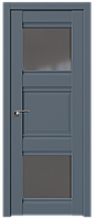 Дверь межкомнатная 6U Антрацит, Графит, 800