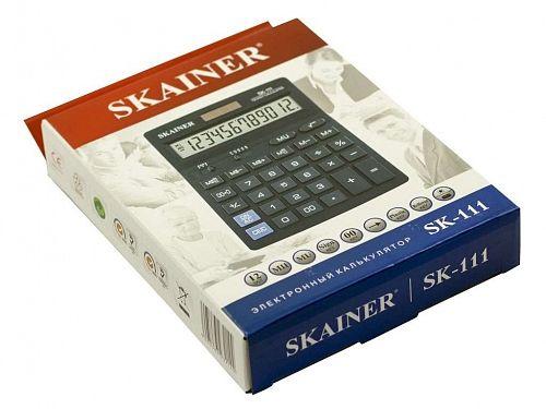 Калькулятор настольный SKAINER "111" 12 разрядный черный - фото 2 - id-p79514856