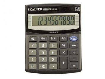 Калькулятор настольный SKAINER "310II" 10 разрядный черный