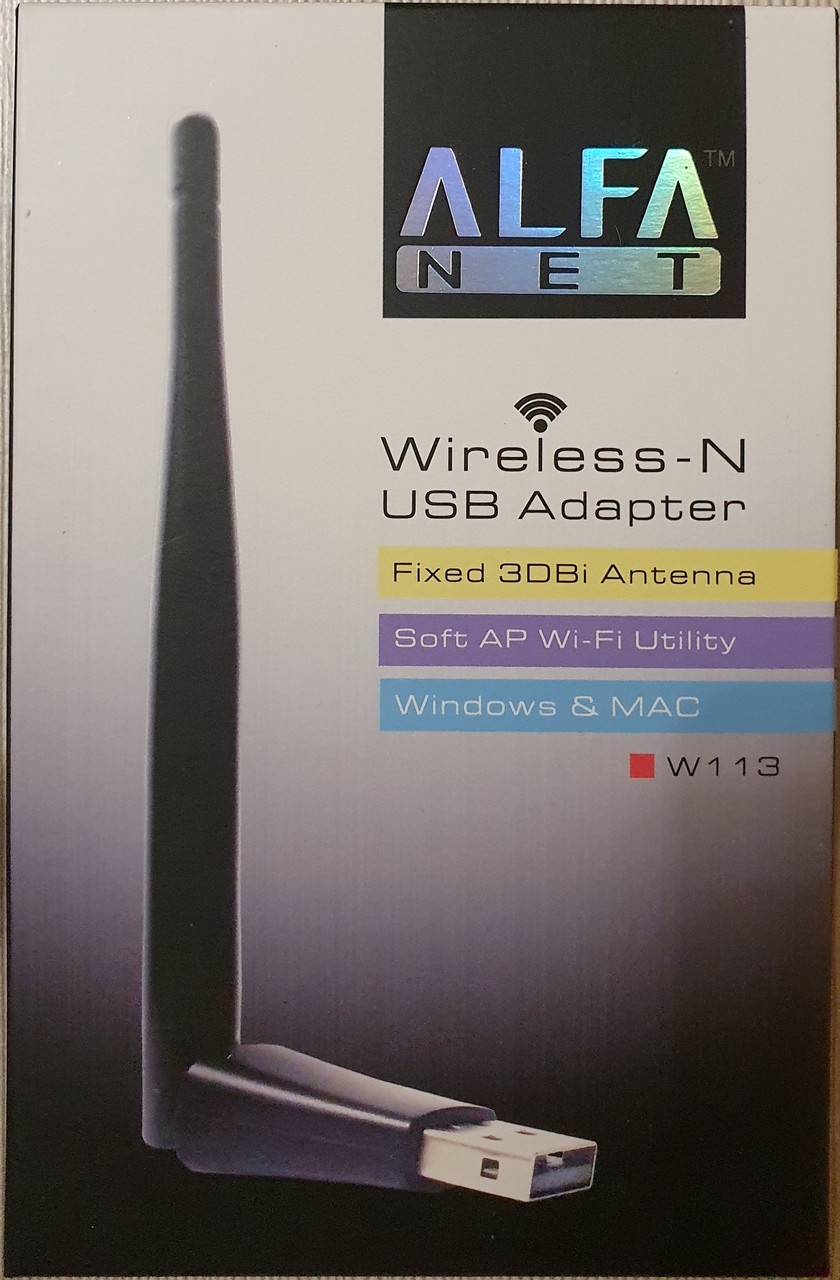 USB Wi-Fi adapter ALFA NET-W113, 3DBi, 150Mbit