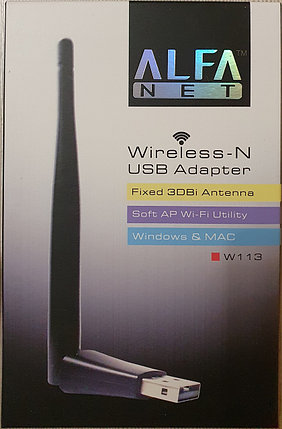 USB Wi-Fi adapter ALFA NET-W113, 3DBi, 150Mbit, фото 2
