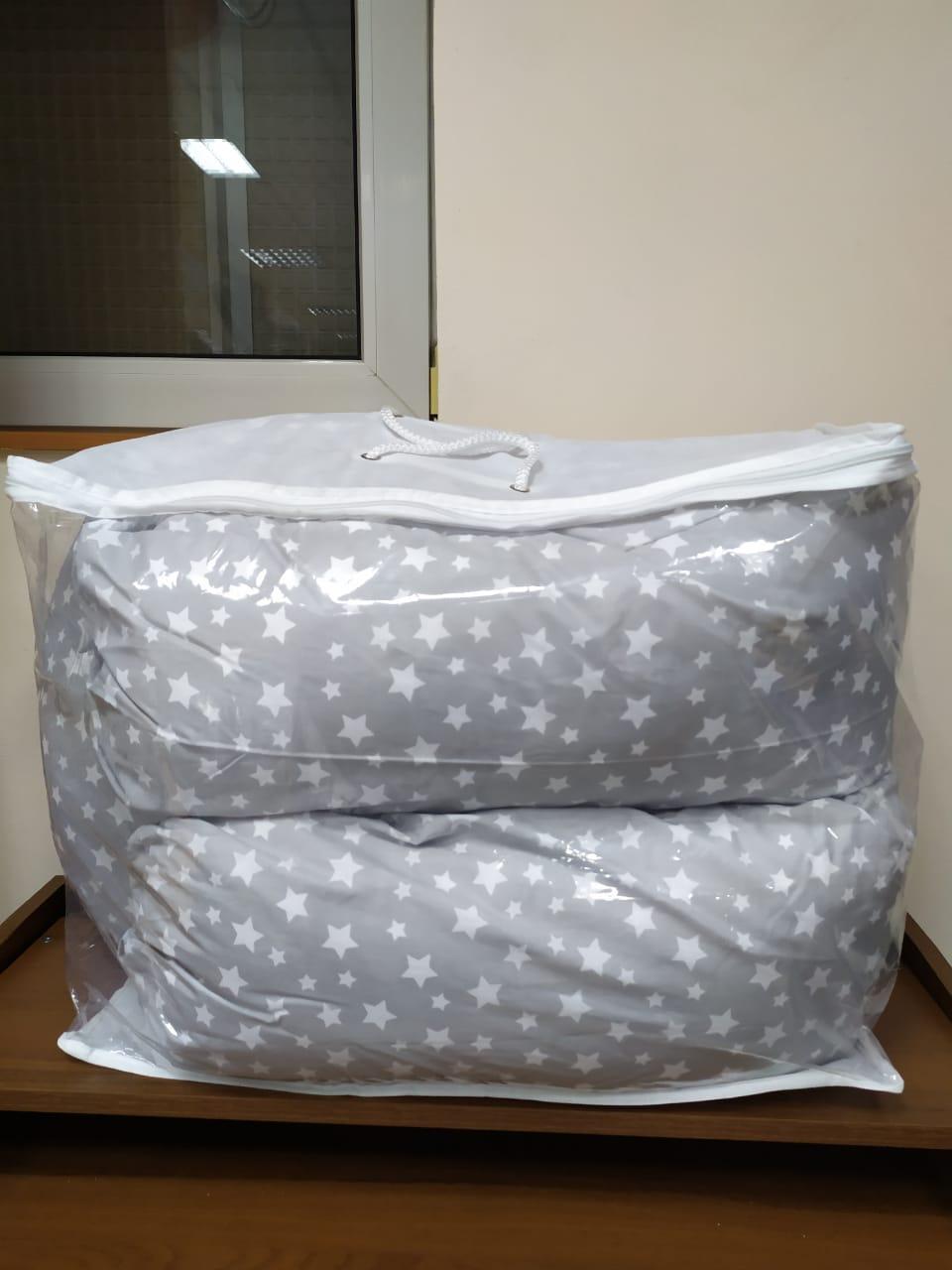 Подушка для беременных обнимашки звезды серый, фото 1
