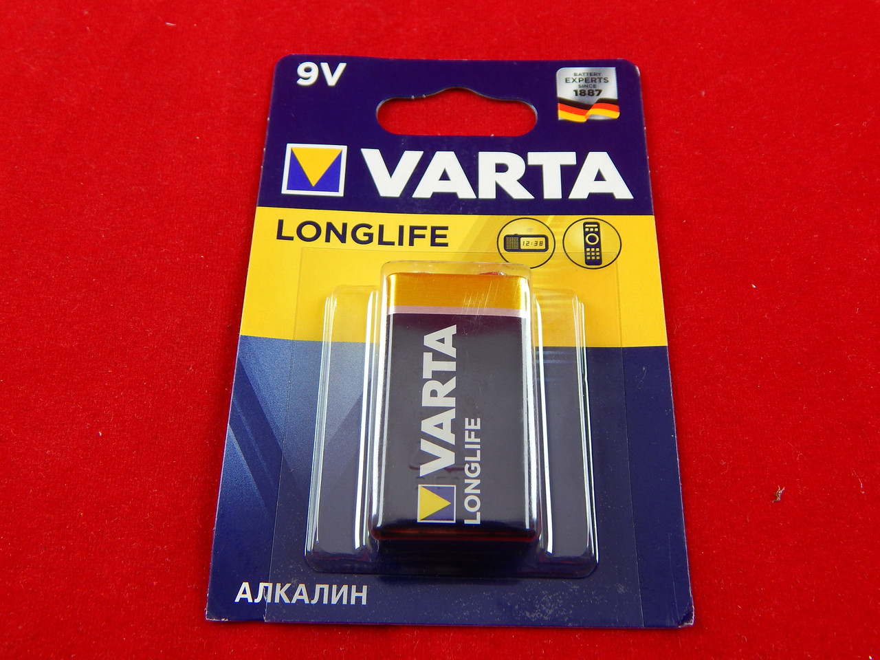 Батарея КРОНА, 9В, VARTA 'LONG-LIFE' - фото 1 - id-p11738638