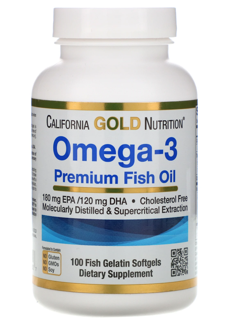 Рыбий жир Omega-3, California Gold Nutrition