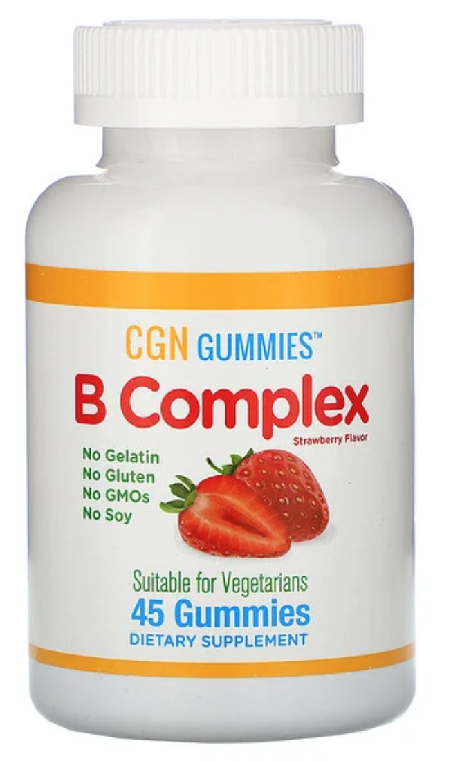 Жевательные таблетки с комплексом витаминов группы B от California Gold Nutrition