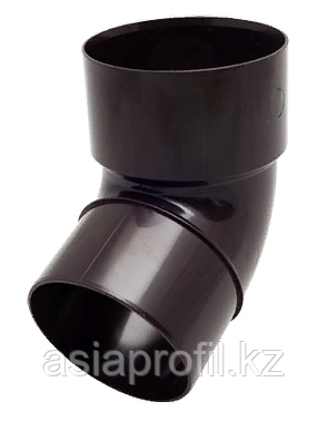 Колено трубы 67° 80 мм FINEBER Коричневый