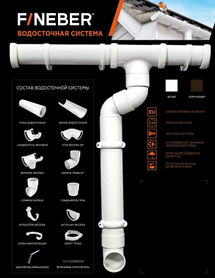 Арық жүйесі 120/80 FINEBER Ақ, Қоңыр