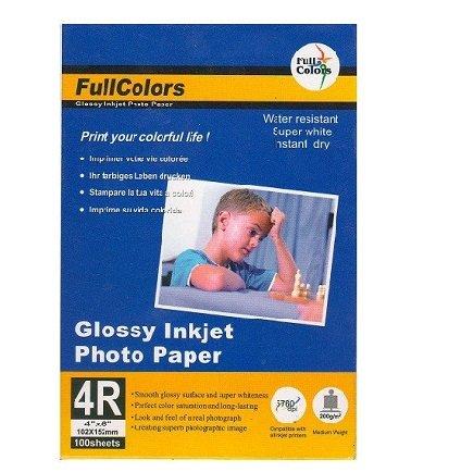 Фотобумага Глянцевая 4R/100/200г FullColors 200GSM-102*152-100(48)