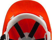 Каска защитная ЗУБР размер 52-62 см, храповый механизм регулировки размера, оранжевая (11094-1), фото 3