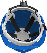 Каска защитная ЗУБР размер 52-62 см, храповый механизм регулировки размера, синяя (11094-3), фото 2