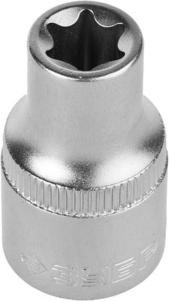 Торцовая головка ЗУБР 1/2", E10, Cr-V сталь, хромированная (27719-10), фото 2