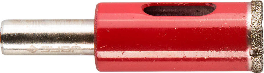 Сверло трубчатое по кафелю и стеклу ЗУБР Ø14 мм, Р 60, алмазное, серия "Профессионал" (29850-14), фото 2