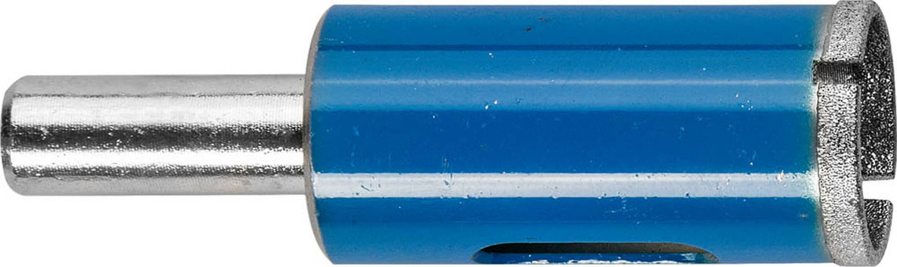 Сверло трубчатое по стеклу и кафелю ЗУБР Ø16 мм, Р 100, алмазное, серия "Профессионал" (29860-16)