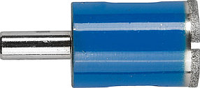 Сверло трубчатое по стеклу и кафелю ЗУБР Ø24 мм, Р 100, алмазное, серия "Профессионал" (29860-24)