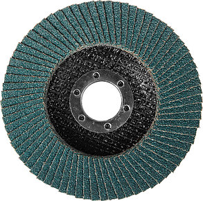 Круг лепестковый торцевой циркониевый ЗУБР 115 мм, P60 (36595-115-60), фото 2