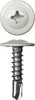 Саморезы по металлу с прессшайбой и сверлом ЗУБР 25 х 4.2 мм, RAL 9003, 400 шт., окрашен. (300211-42-025-9003)