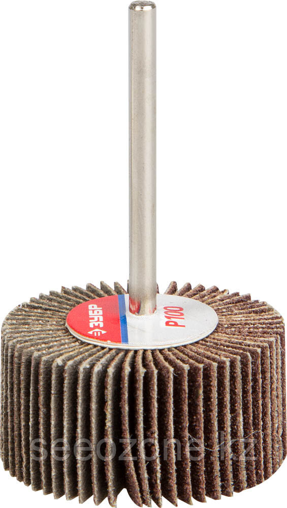 Круг шлифовальный веерный лепестковый ЗУБР электрокорунд нормальный, P100, 15х30мм (36600-100)