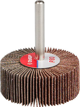 Круг шлифовальный веерный лепестковый ЗУБР электрокорунд нормальный, P80, 20х50мм (36601-080), фото 2
