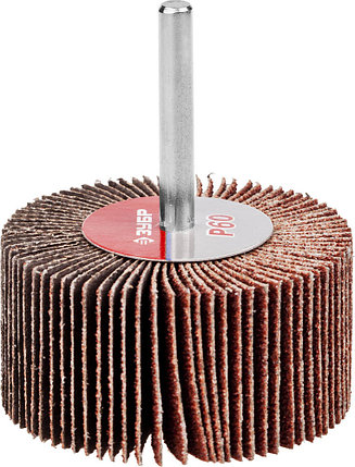 Круг шлифовальный веерный лепестковый ЗУБР электрокорунд нормальный, P60, 30х60мм (36602-060), фото 2