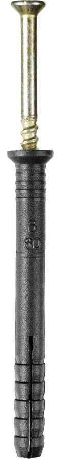 Дюбель-гвоздь STAYER 60 x 6 мм, 100 шт., полипропиленовый с потайным бортиком (30645-06-060)
