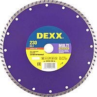 Круг отрезной для УШМ, DEXX Ø 230х22.2 мм, алмазный, сегментированный (36702-230_z01)
