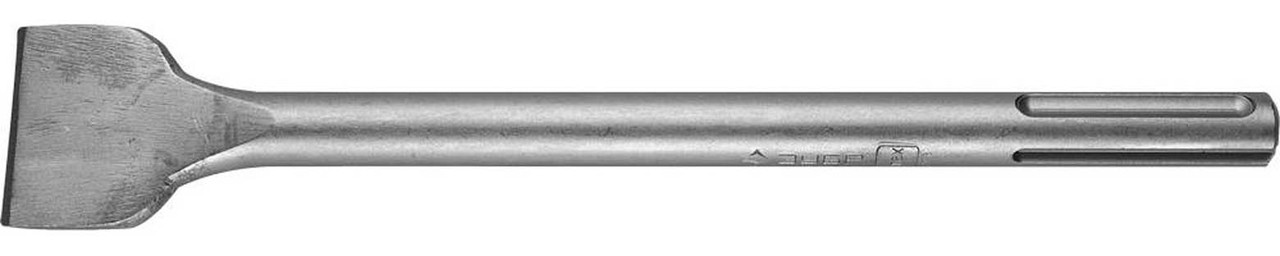 Зубило плоское изогнутое ЗУБР 50 x 300 мм, SDS-max, серия "Профессионал" (29383-50-300)