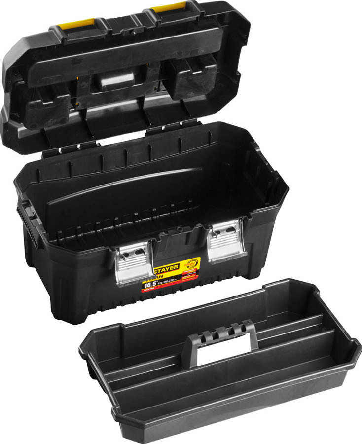 Ящик для инструментов TITAN-16, STAYER 410 x 230 x 200 мм (16"), пластиковый (38016-16) - фото 2 - id-p79528698