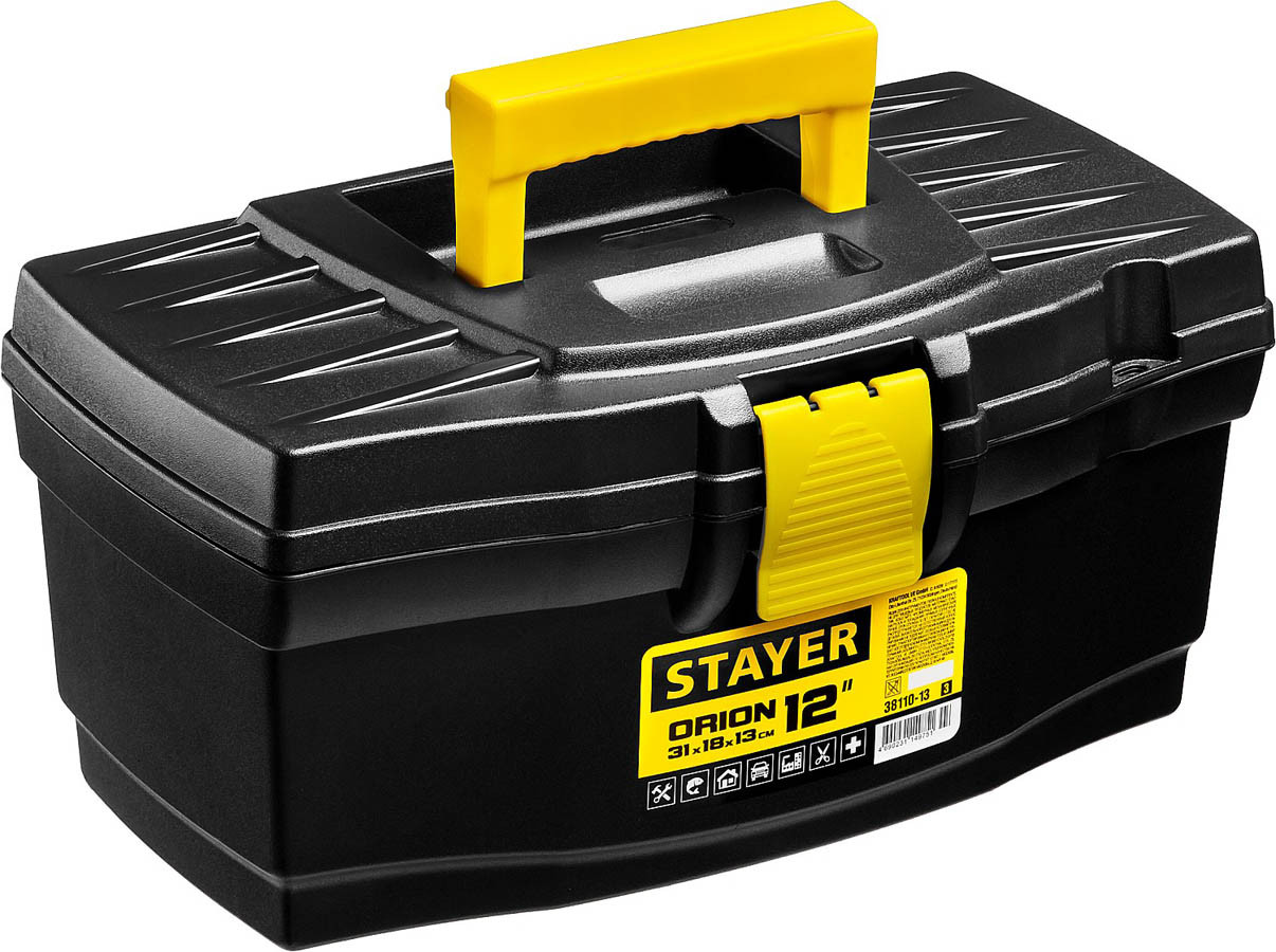 Ящик для инструментов ORION-12, STAYER 310 x 180 x 130мм (12"), пластиковый (38110-13_z03)