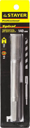 Удлинитель для сверл Левиса STAYER 140 мм, HEX 12.5 мм (2952-12-140), фото 2